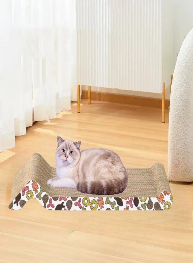 KittuPet Cat Scratching Post Kitten Paper Scratching Toy Catnip Cat Toy Corrugated Cat Scratch Pad Animal Claw Scratcher Scratch Cat Toys Catnip Toy Corrugated Paper Game Board Scratches - Image 4